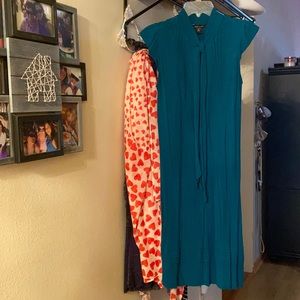 Victoria Secrets Turquoise cotton jersey dress